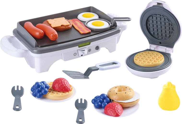 Playgo kuchyňský set vaflovač a gril s efekty - 1 kus
