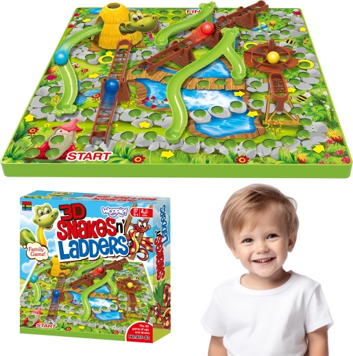 WOOPIE 3D desková hra hadi a žebříky