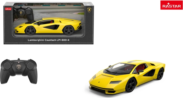 RC auto Lamborghini Countach LPI 800-4 Rastar 1:16 žluté