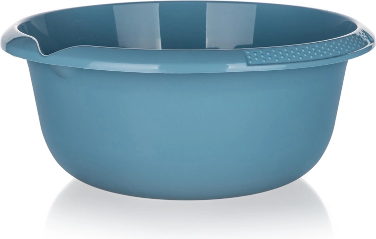 Plastové umyvadlo s výlevkou 32 cm, 6 l – modré