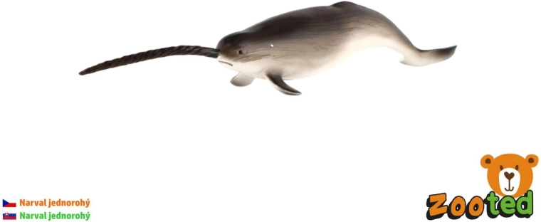 Figurka narvala jednorohého 20 cm