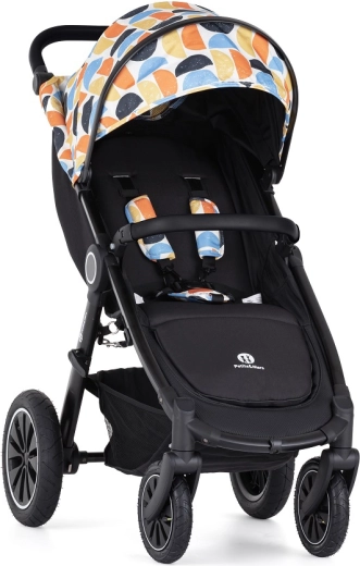 Petite&Mars kočárek Street+ Air black retro