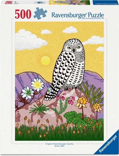 Ravensburger puzzle Sněžná sova 500 dílků