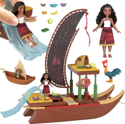 Mattel Disney Vaiana 2 loď Vaiany s panenkou a doplňky