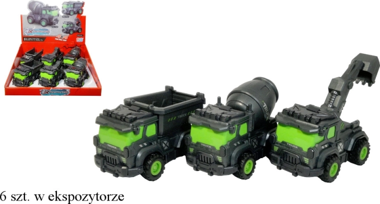 Stavební stroj s pohonem na zpětný chod