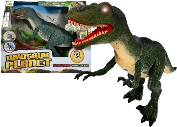 Interaktivní dinosaurus Velociraptor se zvuky a světly