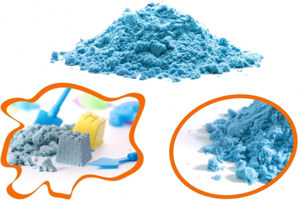 Magický kinetický písek pro děti 1 kg – Modrá