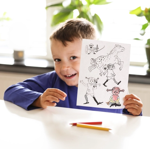 Originální ilustrace ze světa Pippi