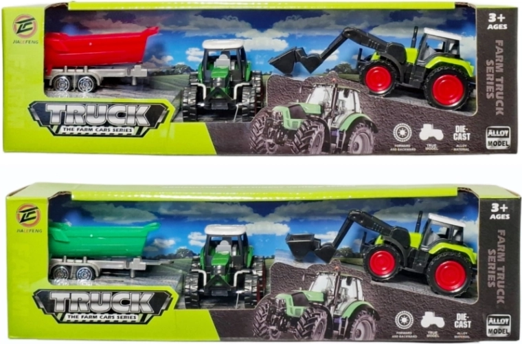 Traktor s přívěsem - 1 kus
