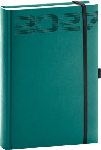 Notique denní diář Aprint Top 2027 petrolejový 15 × 21 cm