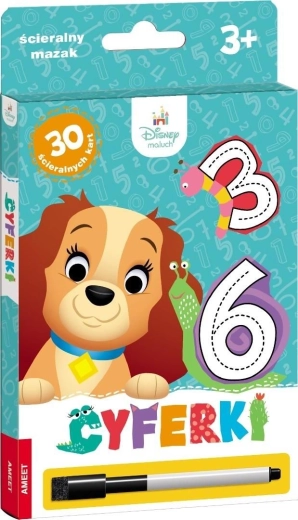 Ameet Disney Maluch: číslice – stíratelné karty s fixem