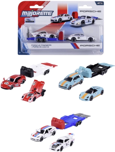 Majorette Porsche s přívěsem - 1 kus