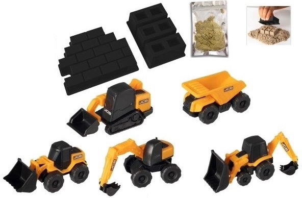 5 mini strojů JCB v jednom balení