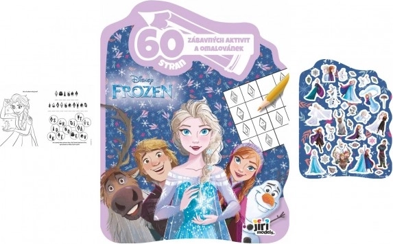 Omalovánky a aktivity se samolepkami Disney Frozen (Ledové království) 21,5 × 28 cm