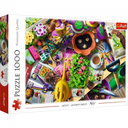 Puzzle 1000 dílků – Úklid na zahradě TREFL