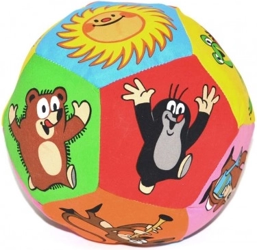 Textilní míč s motivem Krtek 15 cm