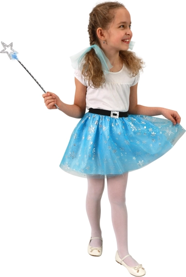 Dětská tutu sukně zimní princezna s vločkami
