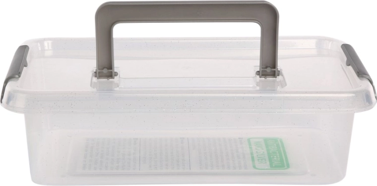 Antibakteriální úložný box s víkem a rukojetí 3,1 l (29 × 20 × 8 cm)