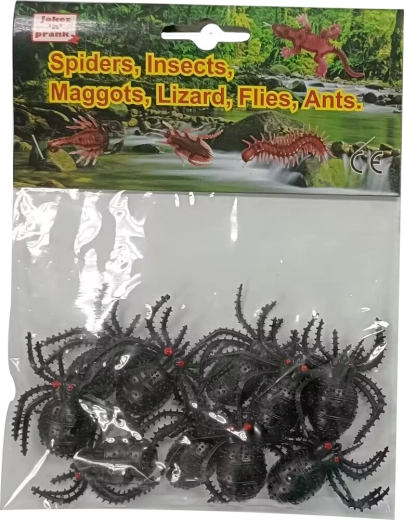 Svítící pavouci do tmy 10 ks