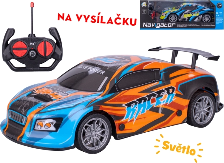 RC závodní auto 26 cm s plným ovládáním a světelnými efekty