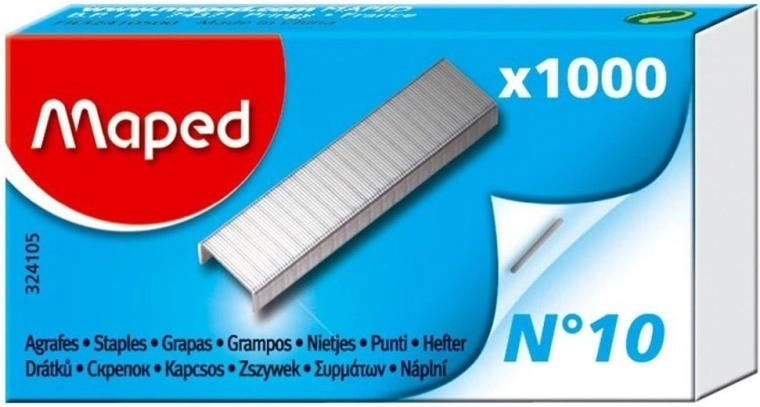 Spojovače do sešívačky MAPED No. 10, 1000 ks