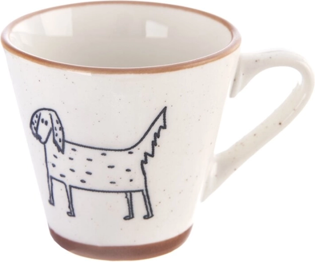 Porcelánový šálek na espresso Statek – pes 70 ml
