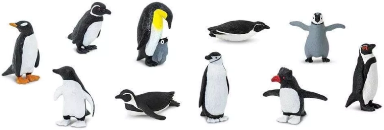 Safari Ltd. tučňáci – velká sada 48 figurek