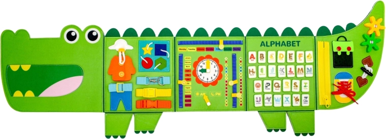 2Kids Toys měkká aktivity deska krokodýl