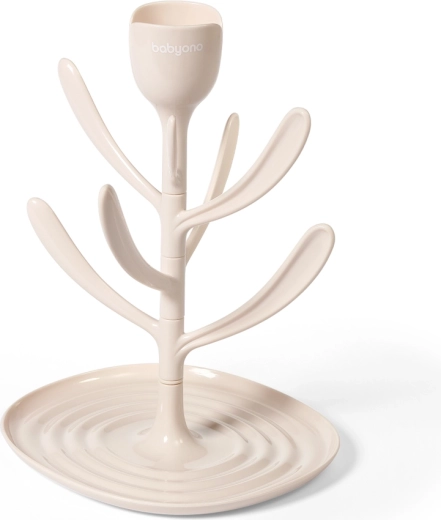 BabyOno univerzální odkapávač na kojenecké lahve a příslušenství tulip beige