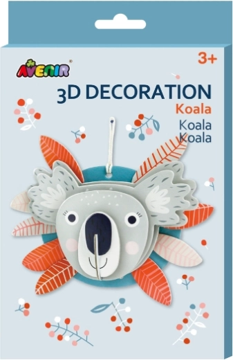 3D dekorace koala z papíru FSC