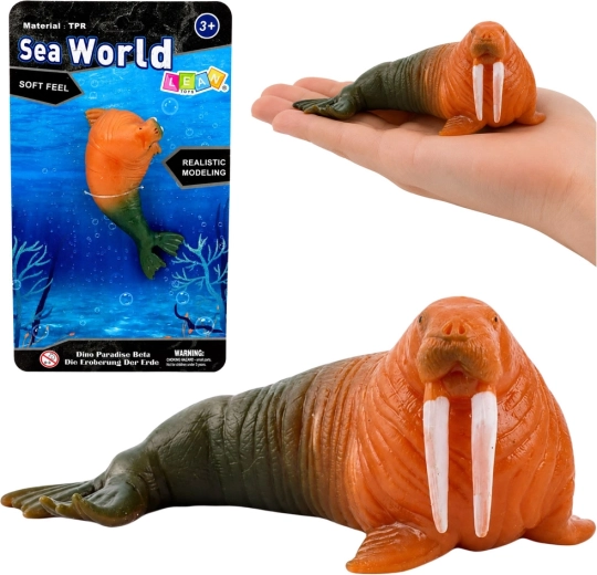 Gumová realistická figurka mrože 13 cm