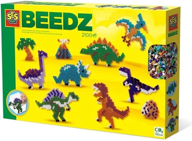 SES Creative Beedz zažehlovací korálky dinosauři 2100 ks