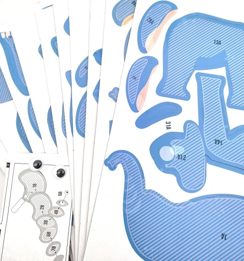 Jednoduché skládání díky očíslovaným dílům