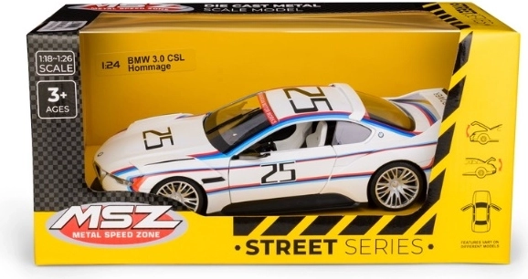 Sběratelský model MSZ BMW 3.0 CSL Hommage v měřítku 1:24 bílý