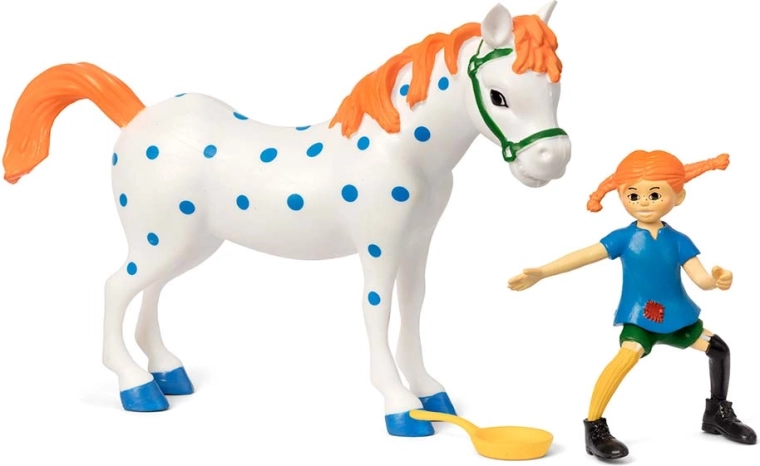 Pippi, kůň Alfonso a pánev v jednom setu