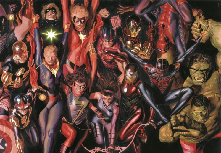 Puzzle 1000 dílků Marvel - kompaktní