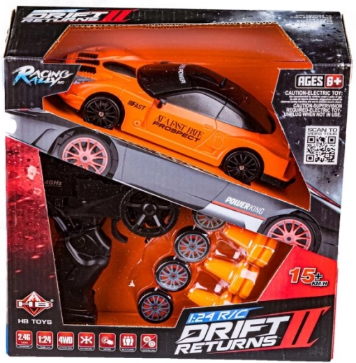 4WD podvozek a drift pneumatiky pro kontrolovaný smyk