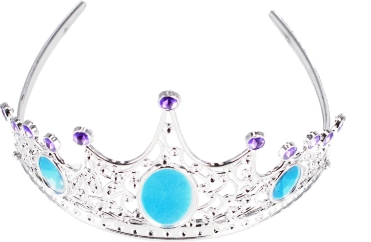 Třpytivý diadém s barevnými kamínky
