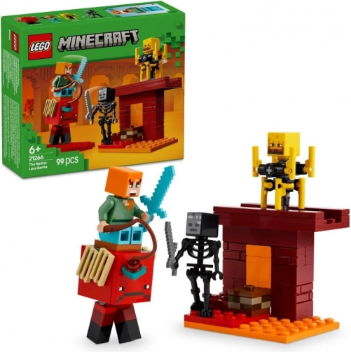 LEGO® Minecraft® 21266 Lávová bitva v Netheru