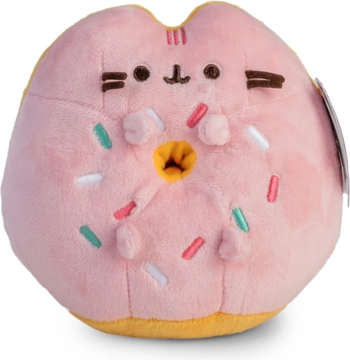 Pusheen růžový donut – plyšový polštářek 14 cm