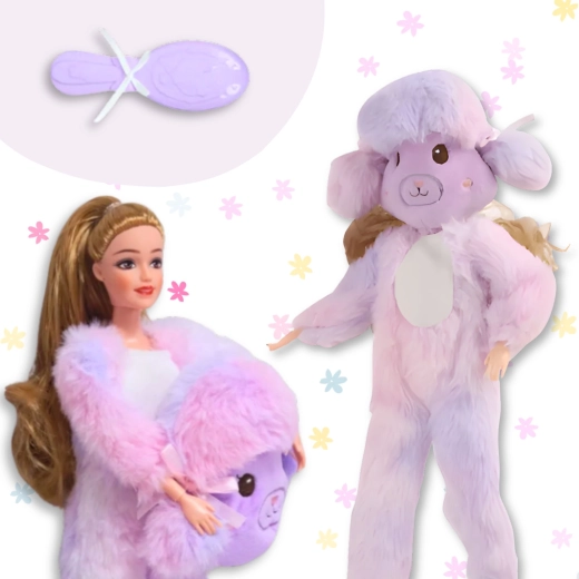 Pohyblivé končetiny a kartáček na vlasy