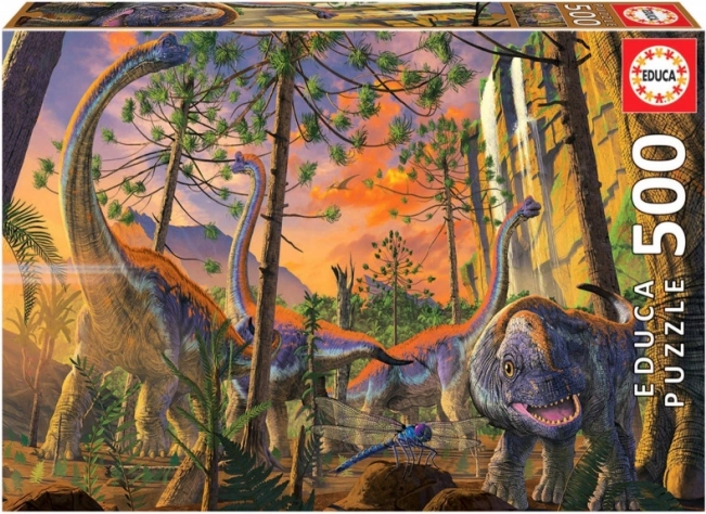 Puzzle EDUCA zvědavý dino – 500 dílků