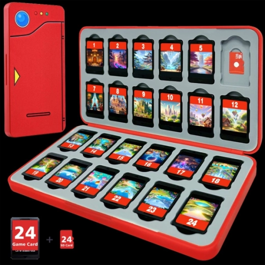 Pouzdro FUNLAB Pokédex na 24 herních karet pro Nintendo Switch