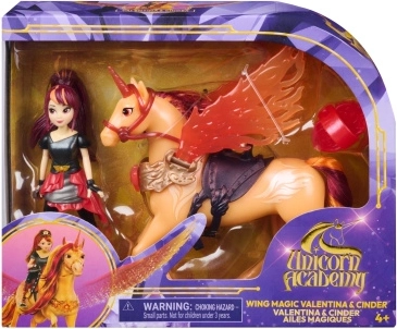 Unicorn Academy kouzelná křídla Cinder a Valentina 11 cm - 1 kus