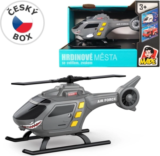 Vrtulník 1:32 s bateriemi pro děti