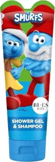 Smurfs dětský sprchový gel a šampon 2v1 240 ml