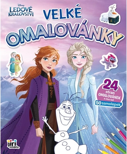 Velké omalovánky Ledové království se samolepkami