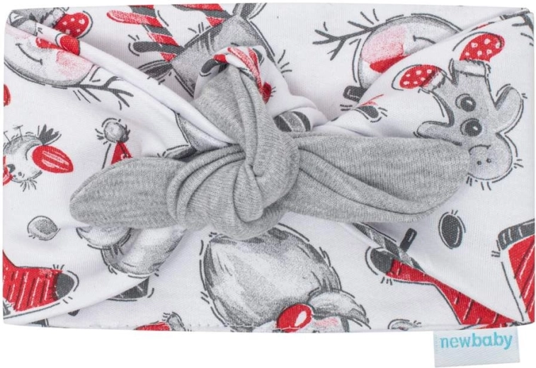 Pružná čelenka s uzlíkem