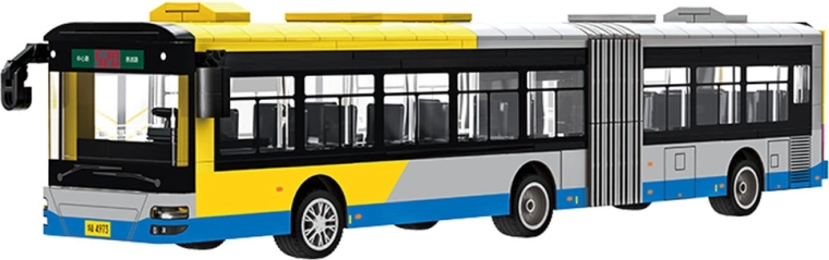 Realistický kloubový městský autobus