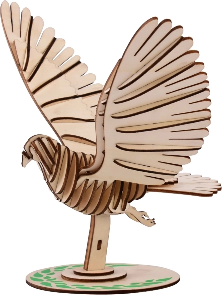Dřevěné 3D puzzle holub WOODCRAFT